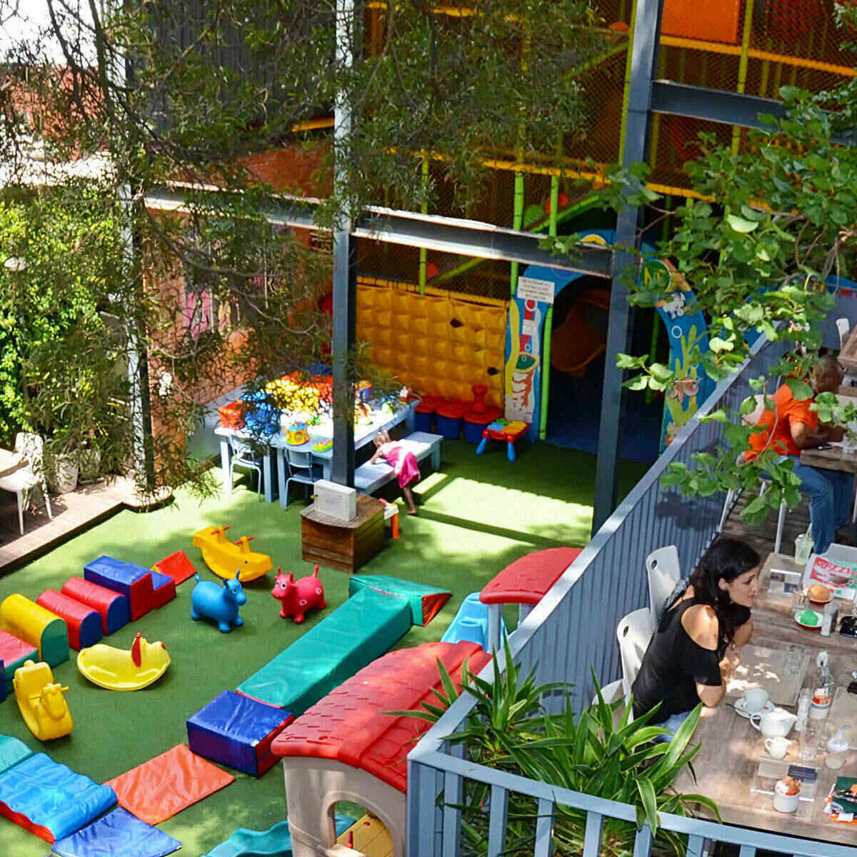 outdoor covered jungle gym