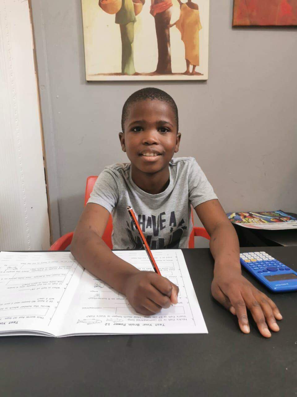 boy with white tshirt