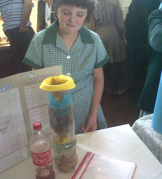 pupil with science project